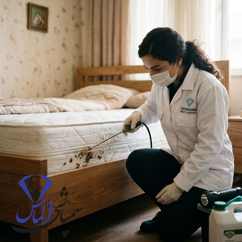 نابودی ساس در منزل | دیاموند تکنیکال و سمپاشی بدون بو